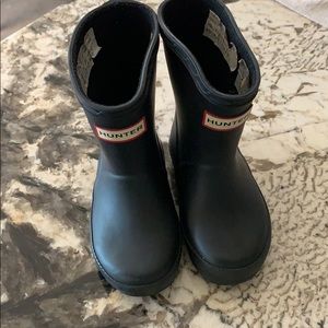 Hunter rain boots black toddler size 5/6